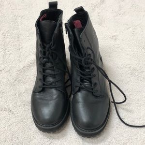 Zara NEW black ankle boots, Girls size 37/size 5